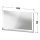 Duravit Lichtspiegel Qatego 120x75x6,5cm, 32 W, Graphit matt-3