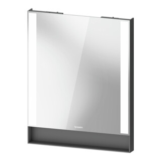 Duravit Lichtspiegel Qatego 60x75x6,5cm, 23 W, Graphit matt