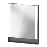 Duravit Lichtspiegel Qatego 60x75x6,5cm, 23 W, Graphit matt