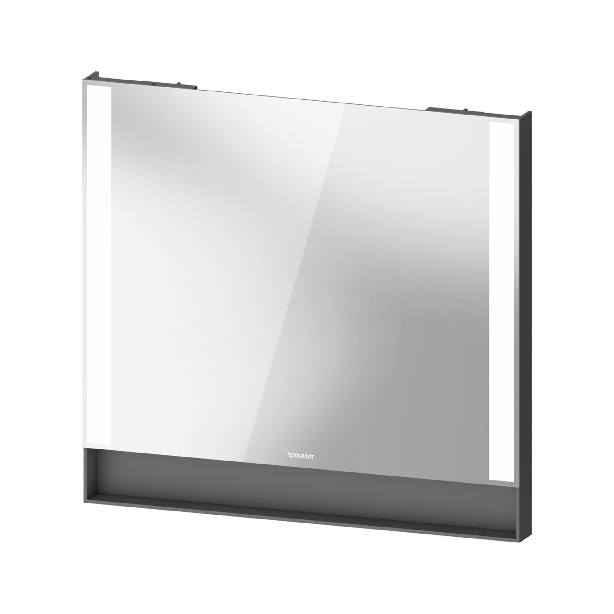 Duravit Lichtspiegel Qatego 80x75x6,5cm, 26 W, Graphit matt