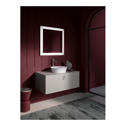 Duravit Lichtspiegel White Tulip 75x75x5cm, 38 W, App Version, LED, weiß
