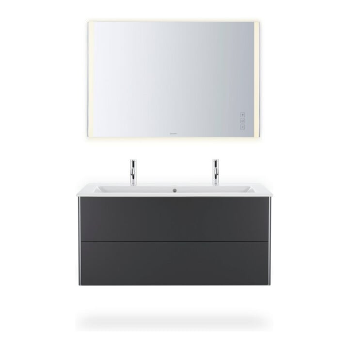 Duravit Lichtspiegel XSquare 120x80x3,3cm, 64 W, LED, chrom