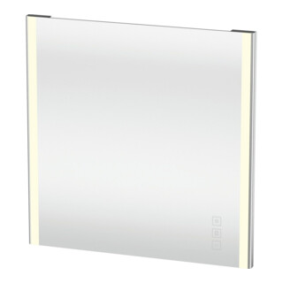Duravit Lichtspiegel XSquare 80x80x3,3cm, 49 W, LED, chrom