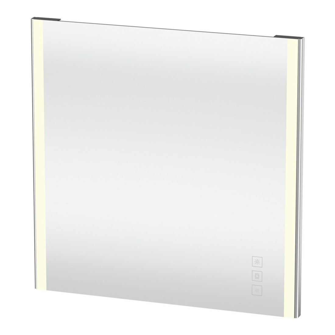 Duravit Lichtspiegel XSquare 80x80x3,3cm, 49 W, LED, chrom