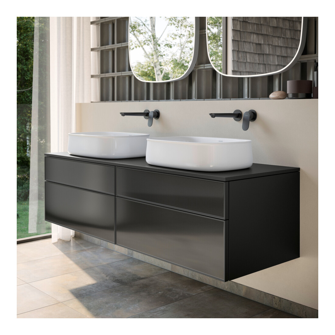 Duravit Lichtspiegel Zencha 70x70x5cm, 29 W, m Spiegel-Hz., LED, we.