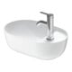 Duravit Luv lavabo à poser 42x27 cm, blanc/blanc, avec trop-plein, sans trou robinet, avec trop-plein lavabo-1