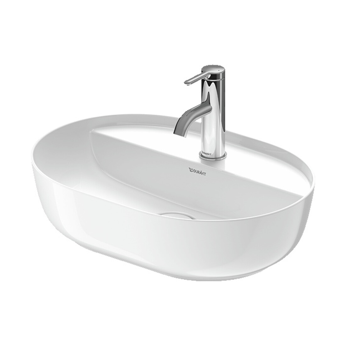 Duravit Luv lavabo à poser 50x35 cm, gs, m HL, s. trop-plein, m HLB, bl/bl