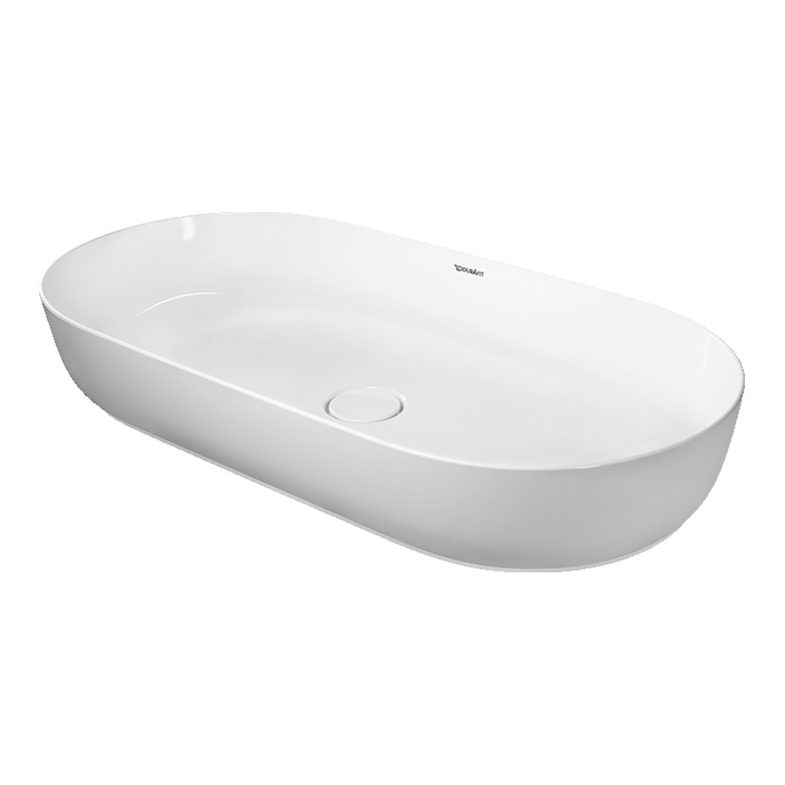 Duravit Luv lavabo à poser 80x40 cm, fermé, sans trop-plein, blanc/blanc