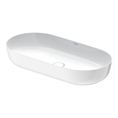 Duravit Luv lavabo à poser 80x40 cm, fermé, sans trop-plein, blanc/blanc