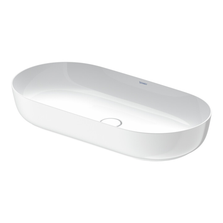 Duravit Luv lavabo à poser 80x40 cm, fermé, sans trop-plein, blanc/blanc