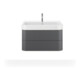 Duravit Meuble lavabo Happy D.2 80x50,5 cm, blanc, m HL, ÜL, plan vasque avec trou robinet-3