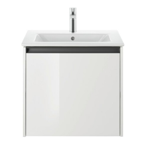 Duravit Me by Starck Meuble lavabo 63x49 cm, blanc, m HL, ÜL, plan robinetterie
