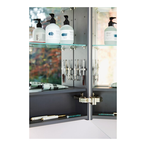 Duravit Magnetleiste Brioso 9x1cm, Edelstahl poliert