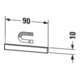 Duravit Magnetleiste Brioso 9x1cm, Edelstahl poliert-5