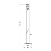 Duravit Manhattan Set de montage prêt mitigeur baignoire encastré au sol chrome-4