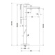 Duravit Manhattan Set de montage prêt mitigeur baignoire encastré au sol chrome-5