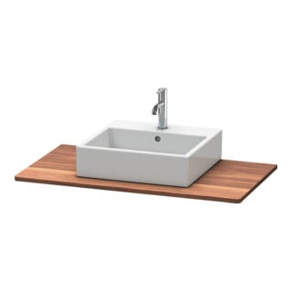Duravit Massivholzkonsole XSquare 100x55cm, Amerik. Nussb, m 1 Ausschnitt