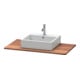 Duravit Massivholzkonsole XSquare 100x55cm, Amerik. Nussb, m 1 Ausschnitt-1