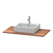 Duravit Massivholzkonsole XSquare 100x55cm, Amerik. Nussb, m 1 Ausschnitt