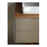 Duravit Massivholzkonsole XSquare 100x55cm, Amerik. Nussb, m 1 Ausschnitt-3