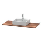 Duravit Massivholzkonsole XSquare 120x55cm, Amerik. Nussb, m 1 Ausschnitt