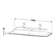 Duravit Massivholzkonsole XSquare 140x55cm, Ami. Nb, m 2 Auss., B beids.-4