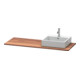 Duravit Massivholzkonsole XSquare 140x55x2cm, m 1 AS, AS re, Amerik. Nussb-5