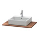 Duravit Massivholzkonsole XSquare 80x55cm, Amerik. Nussb, mit 1 Ausschnitt-1