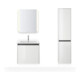 Duravit Me by Starck Meuble lavabo 63x49 cm, blanc, m HL, ÜL, plan robinetterie