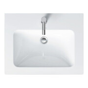 Duravit Me by Starck Meuble lavabo 63x49 cm, blanc, m HL, ÜL, plan robinetterie-4