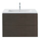 Duravit Me by Starck Meuble lavabo 83x49 cm, blanc, m HL, ÜL, plan robinetterie