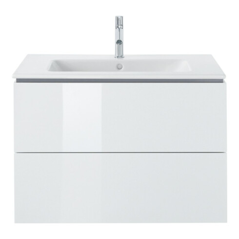 Duravit Me by Starck Meuble lavabo 83x49 cm, blanc, m HL, ÜL, plan robinetterie