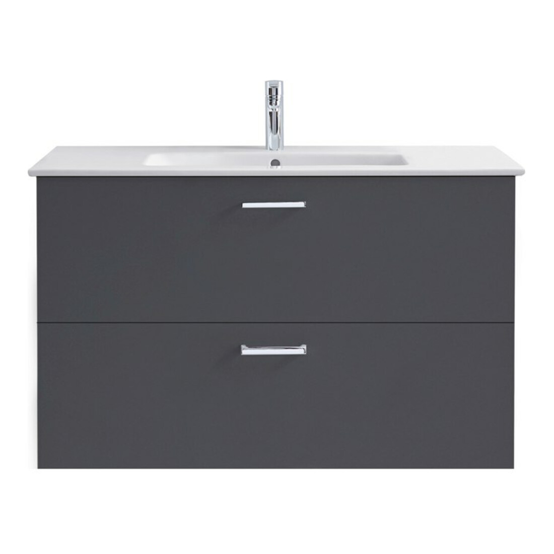 Duravit Me by Starck Meuble lavabo 83x49 cm, blanc, m HL, ÜL, plan robinetterie