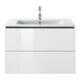 Duravit Me by Starck Meuble lavabo 83x49 cm, blanc, m HL, ÜL, plan robinetterie