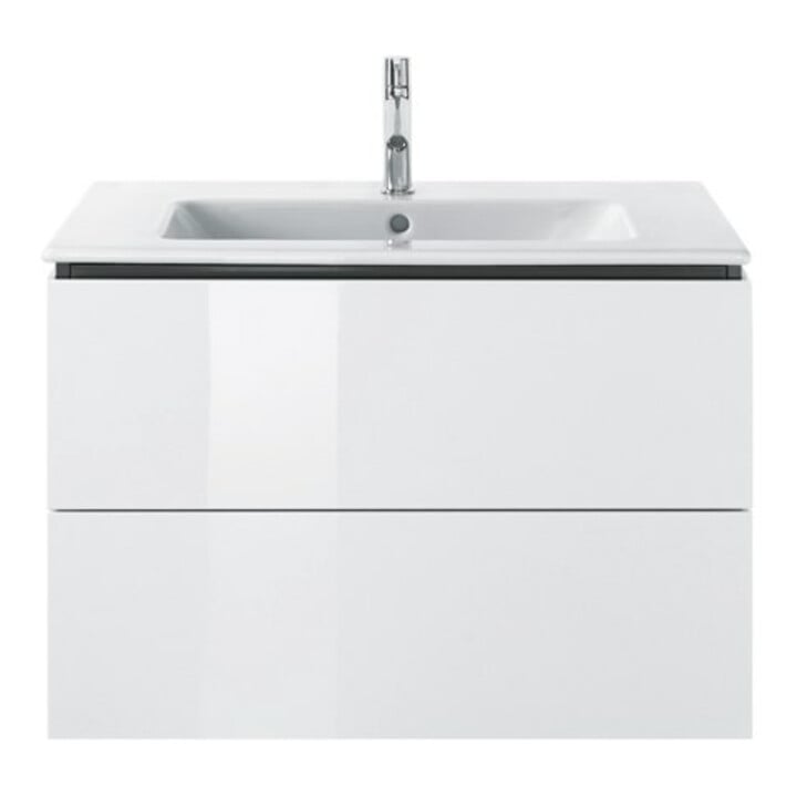 Duravit Me by Starck Meuble lavabo 83x49 cm, blanc, m HL, ÜL, plan robinetterie