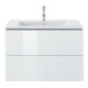 Duravit Me by Starck Meuble lavabo 83x49 cm, blanc, m HL, ÜL, plan robinetterie