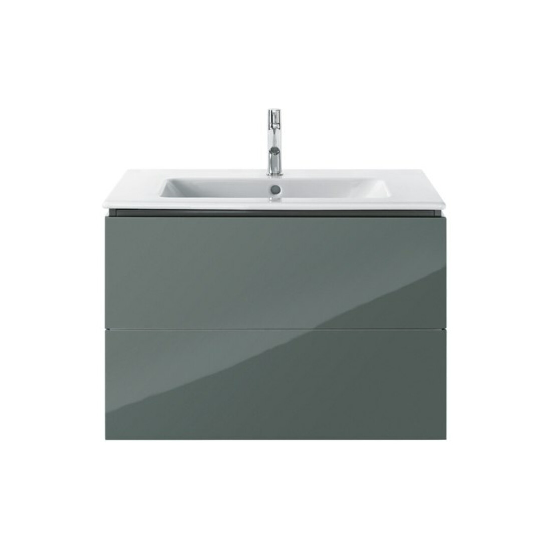 Duravit Me by Starck Meuble lavabo 83x49 cm, blanc, m HL, ÜL, plan robinetterie