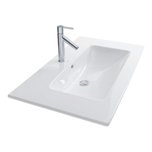 Duravit Me by Starck Meuble lavabo 83x49 cm, blanc, m HL, ÜL, plan robinetterie