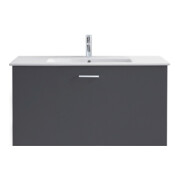 Duravit Me by Starck Meuble lavabo 83x49 cm, blanc, m HL, ÜL, plan robinetterie-5