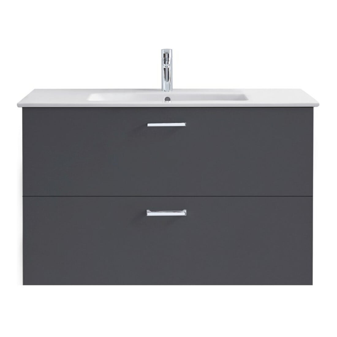 Duravit Me by Starck Meuble lavabo 83x49 cm, blanc, m HL, ÜL, plan robinetterie