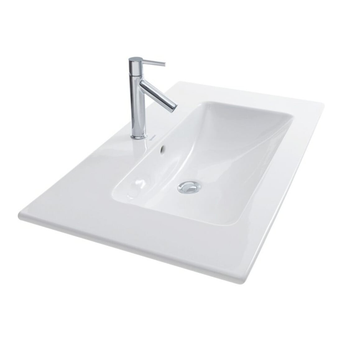 Duravit Me by Starck Meuble lavabo 83x49 cm, blanc, m HL, ÜL, plan robinetterie