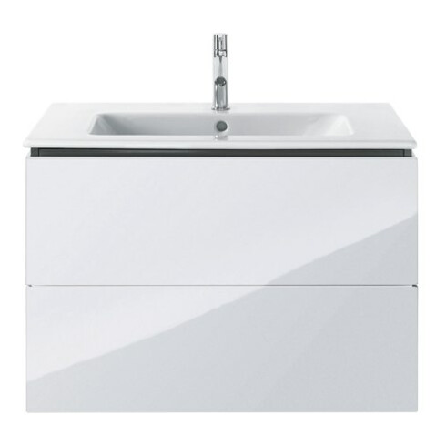 Duravit Me by Starck Meuble lavabo 83x49 cm, blanc, m HL, ÜL, plan robinetterie