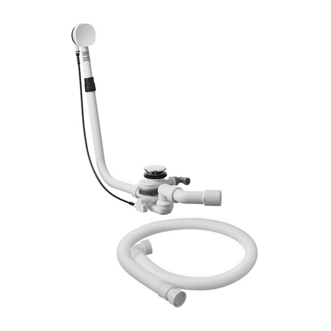 Duravit Mehrpreisposition f Abl/ÜL-Garnitur, m Bodenzulauf, chrom