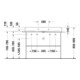 Duravit Metallkonsole DuraSquare 106,5x45cm, bodenstehend, schwarz matt-2