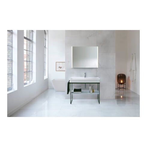 Duravit Metallkonsole DuraSquare 106,5x45cm, bodenstehend, schwarz matt