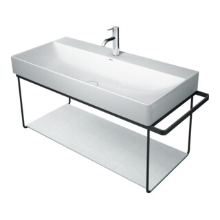 Duravit Metallkonsole DuraSquare 106,5x45cm, wandhängend, schwarz matt
