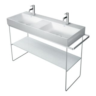 Duravit Metallkonsole DuraSquare 126,5x45cm, bodenstehend, chrom