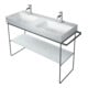 Duravit Metallkonsole DuraSquare 126,5x45cm, bodenstehend, chrom