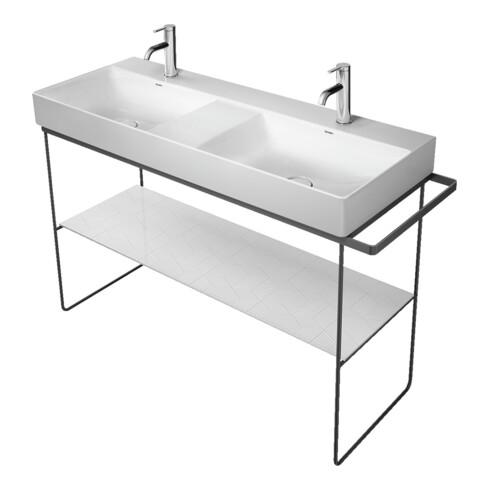 Duravit Metallkonsole DuraSquare 126,5x45cm, bodenstehend, chrom