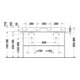 Duravit Metallkonsole DuraSquare 126,5x45cm, bodenstehend, schwarz matt